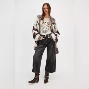 NWT FREE PEOPLE White Swan Ivory Desert Darling Horseshoe Bodysuit, Size SMALL